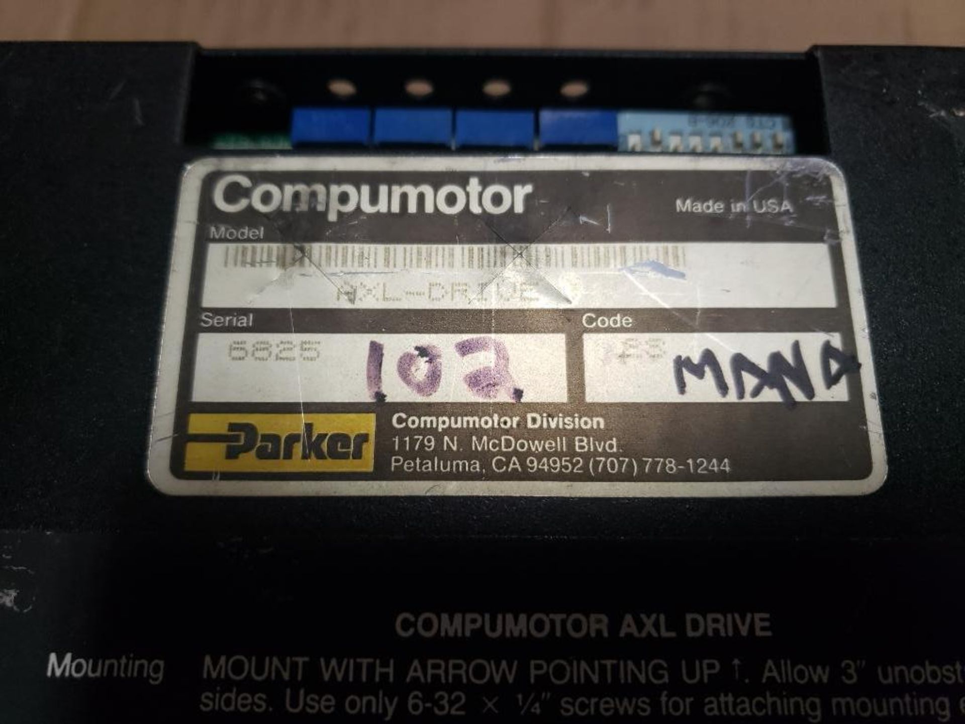 Qty 3 - Parker Compumotor Microstep drive. AX-Series. AXL-DRIVE. - Image 7 of 9