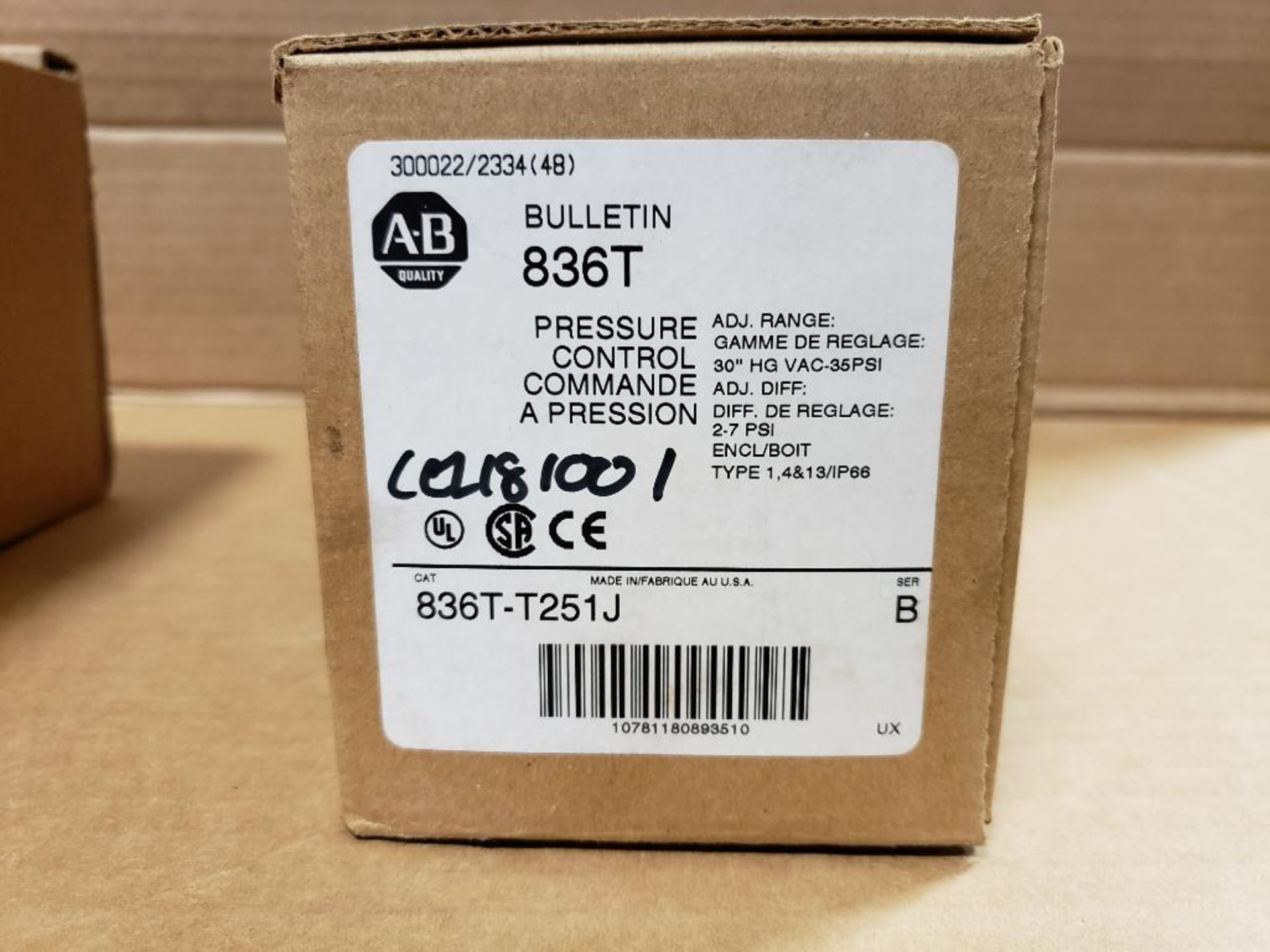 Allen Bradley 836T-T251J pressure control. New in box. - Image 3 of 5