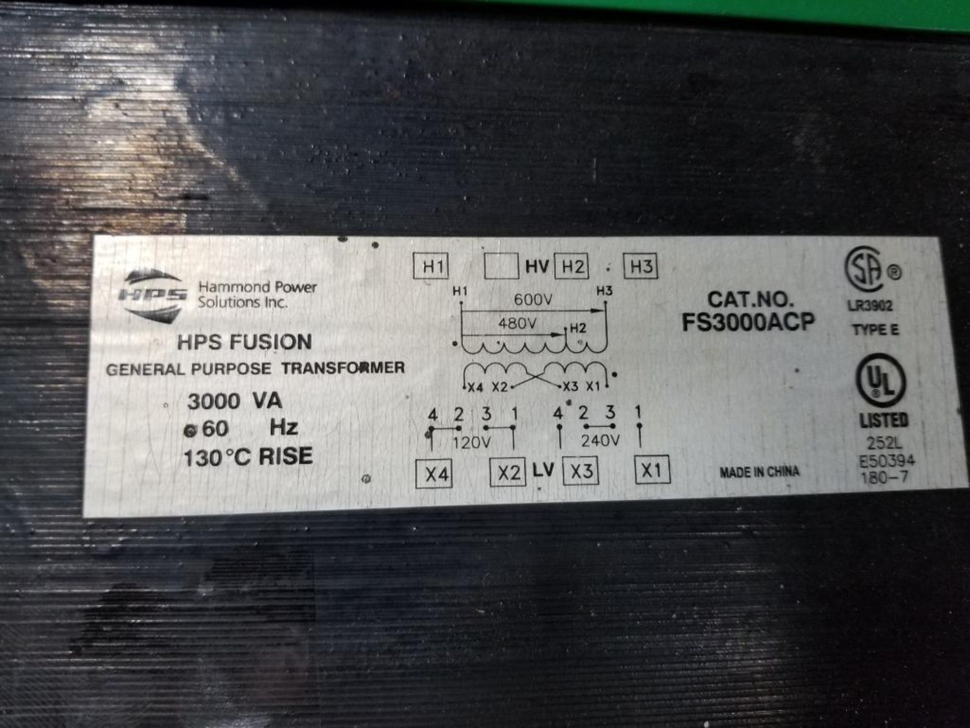 3000VA HPS Hammond Power Solutions INC. Fusion general purpose transformer. FS3000ACP. - Image 2 of 2