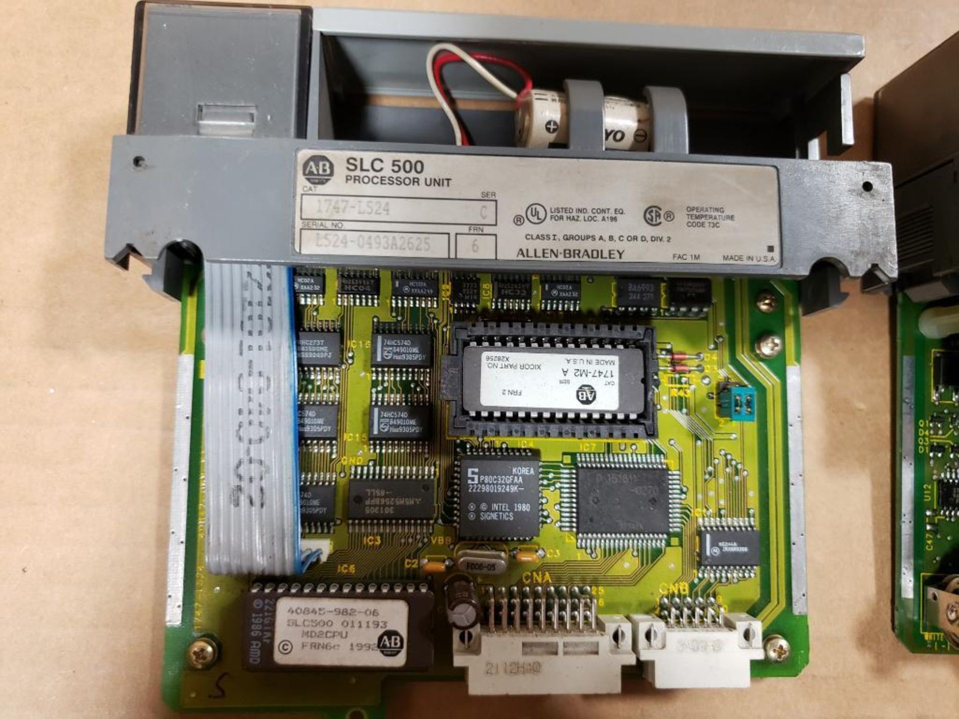 Qty 3 - Assorted Allen Bradley SLC rack CPU module. - Image 4 of 6
