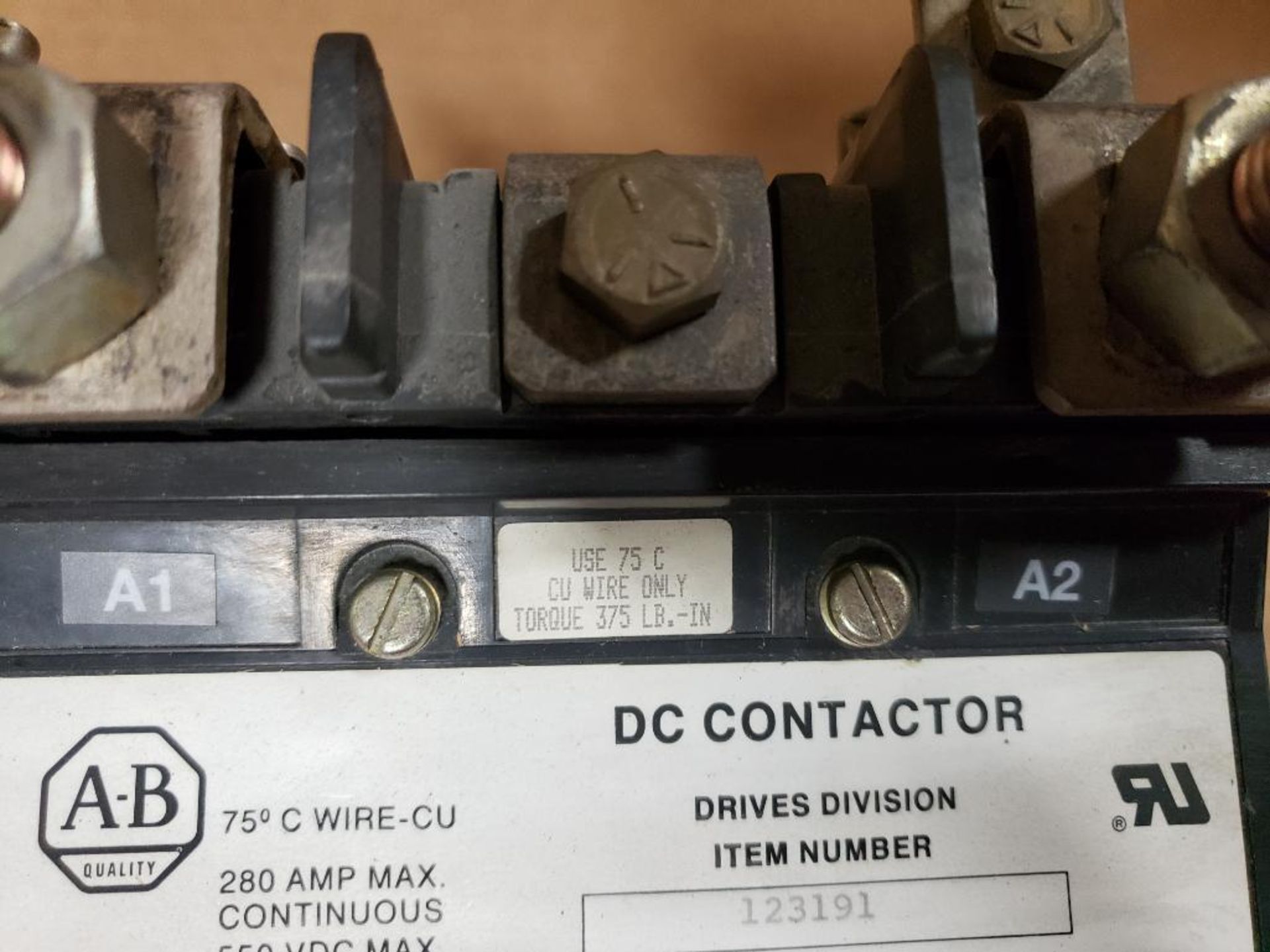 Allen Bradley DC contactor. 123191. - Image 3 of 8