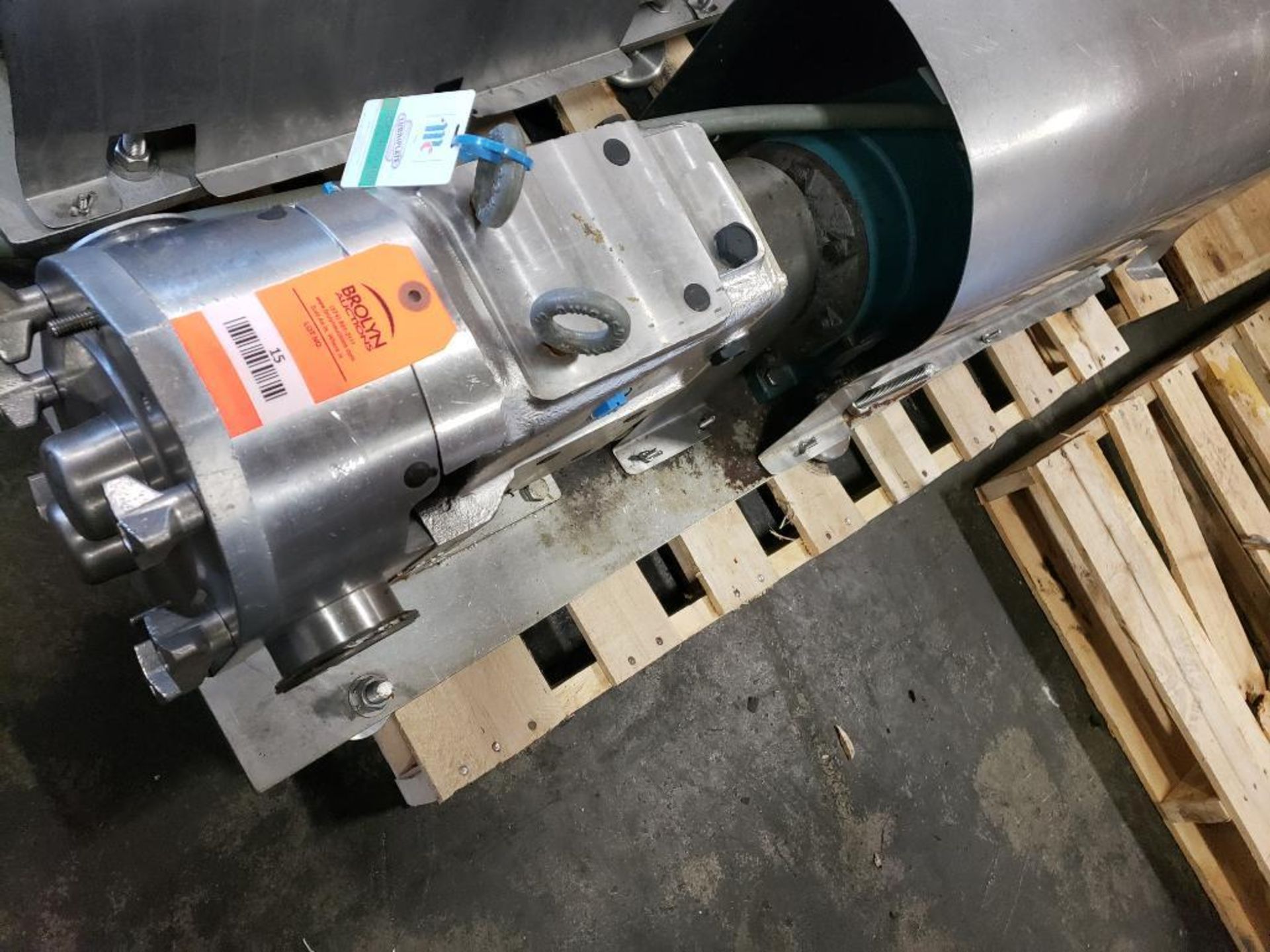 Waukesha Cherry Burrell positive displacement pump. Model 130U1. Includes gearbox and motor. - Image 2 of 12