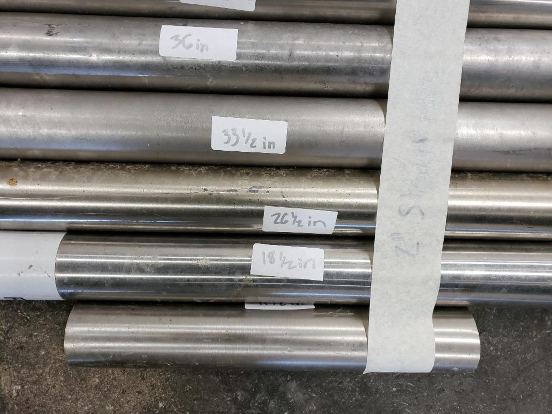 2 inch - Approx 98 total feet of 2in stainless food grade pipe in assorted lengths. - Image 4 of 10