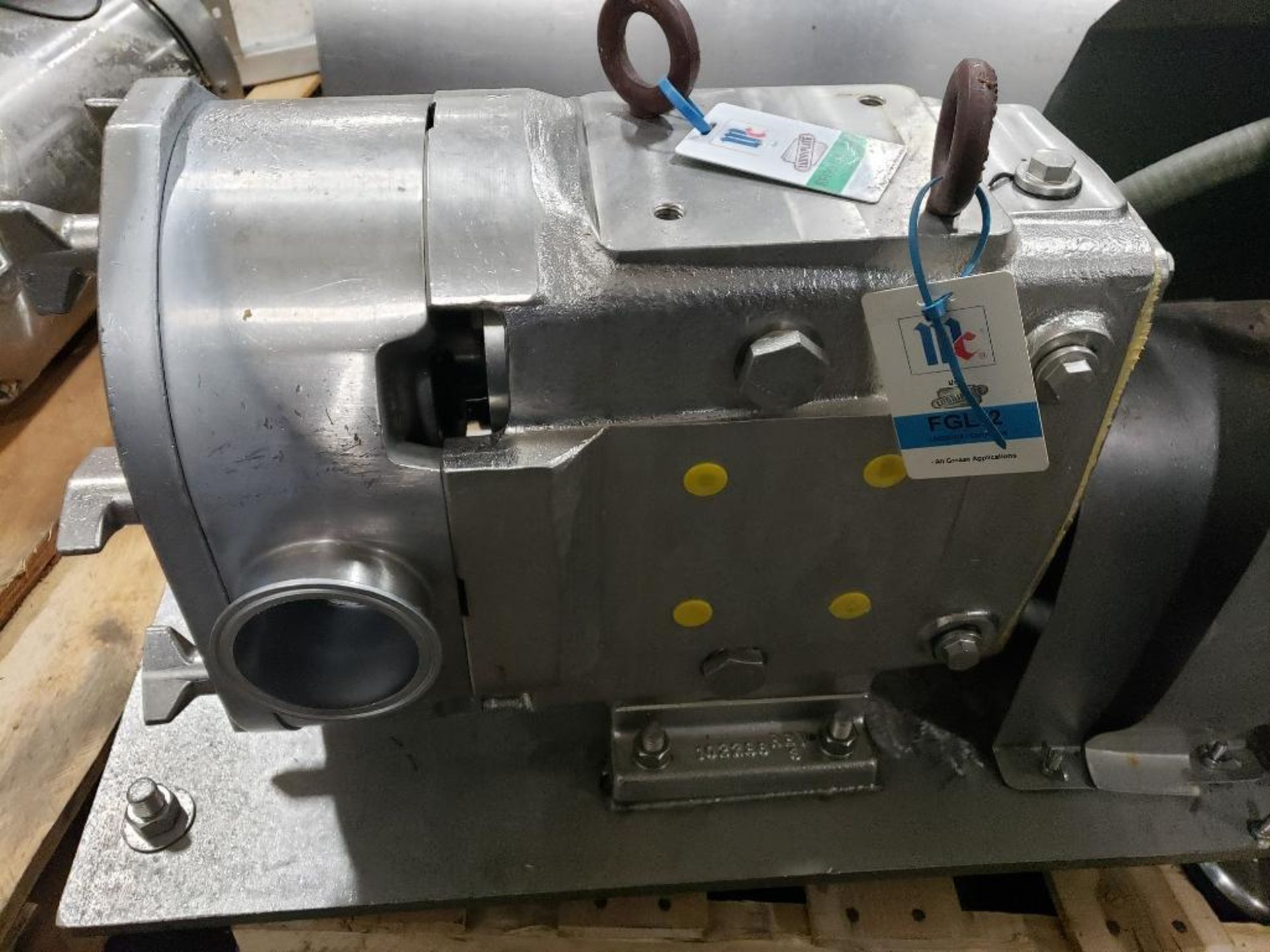 Waukesha Cherry Burrell positive displacement pump. Model 130. Includes gearbox and motor. - Image 2 of 10