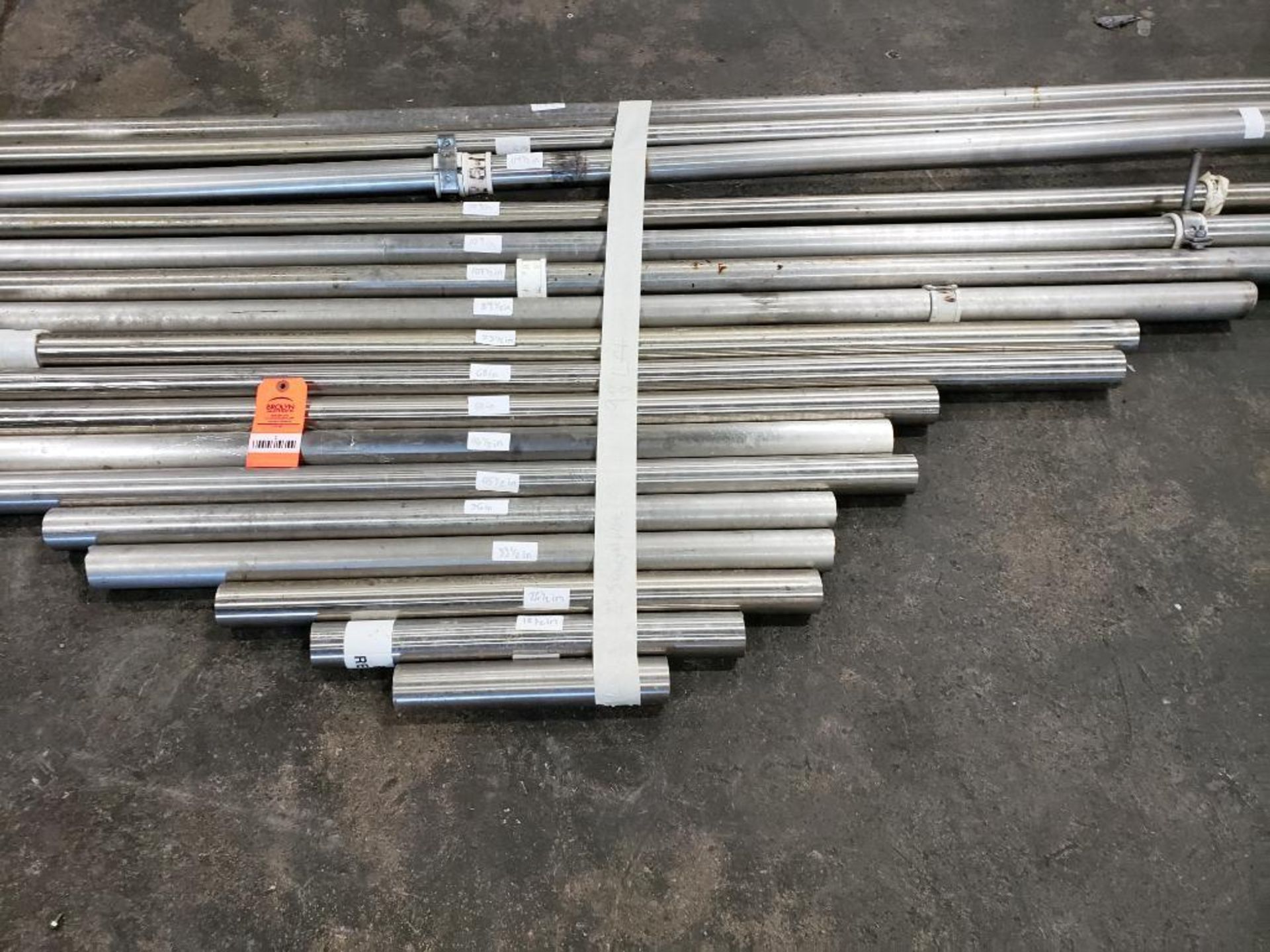 2 inch - Approx 98 total feet of 2in stainless food grade pipe in assorted lengths. - Image 2 of 10