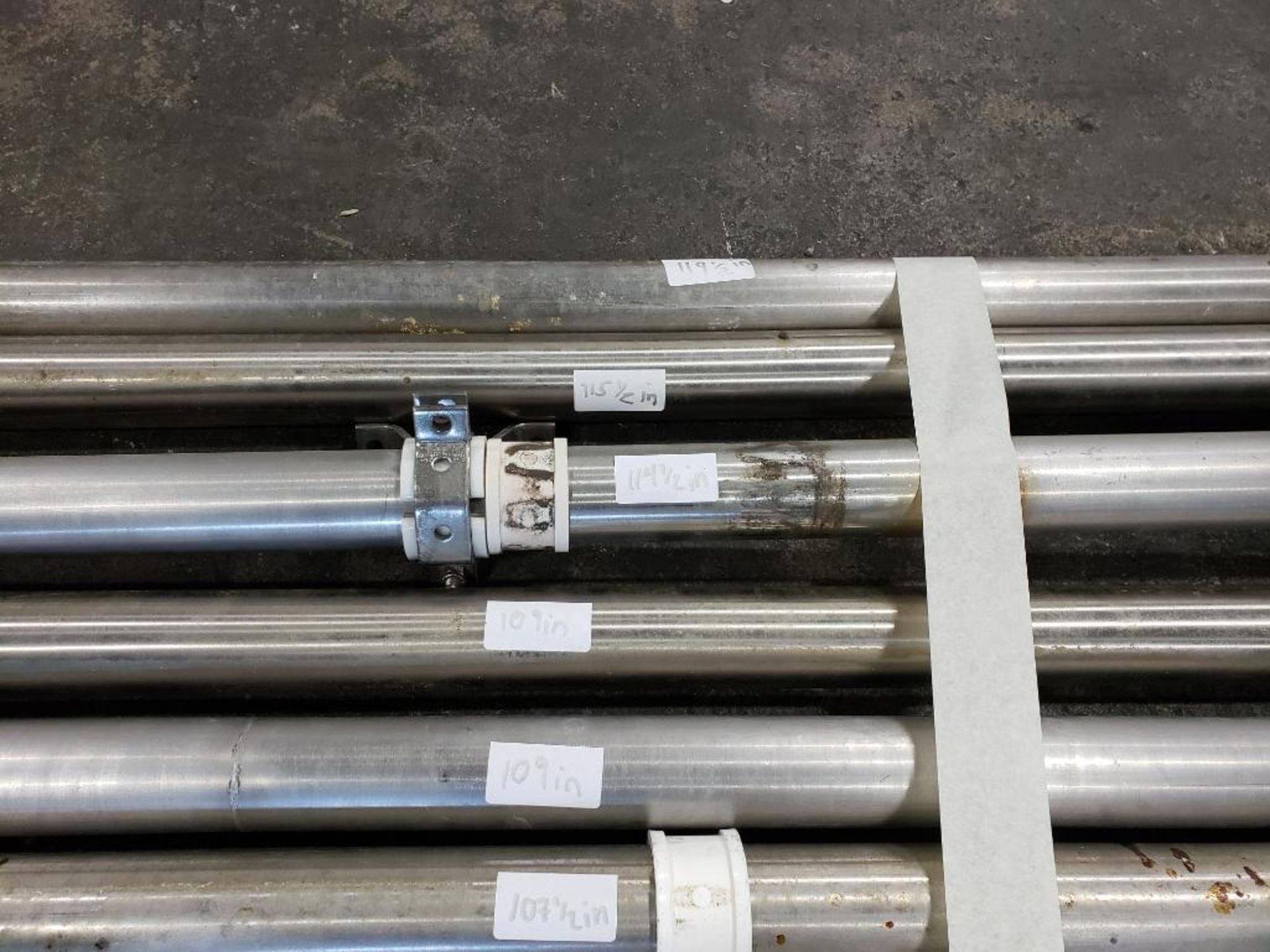 2 inch - Approx 98 total feet of 2in stainless food grade pipe in assorted lengths. - Image 6 of 10