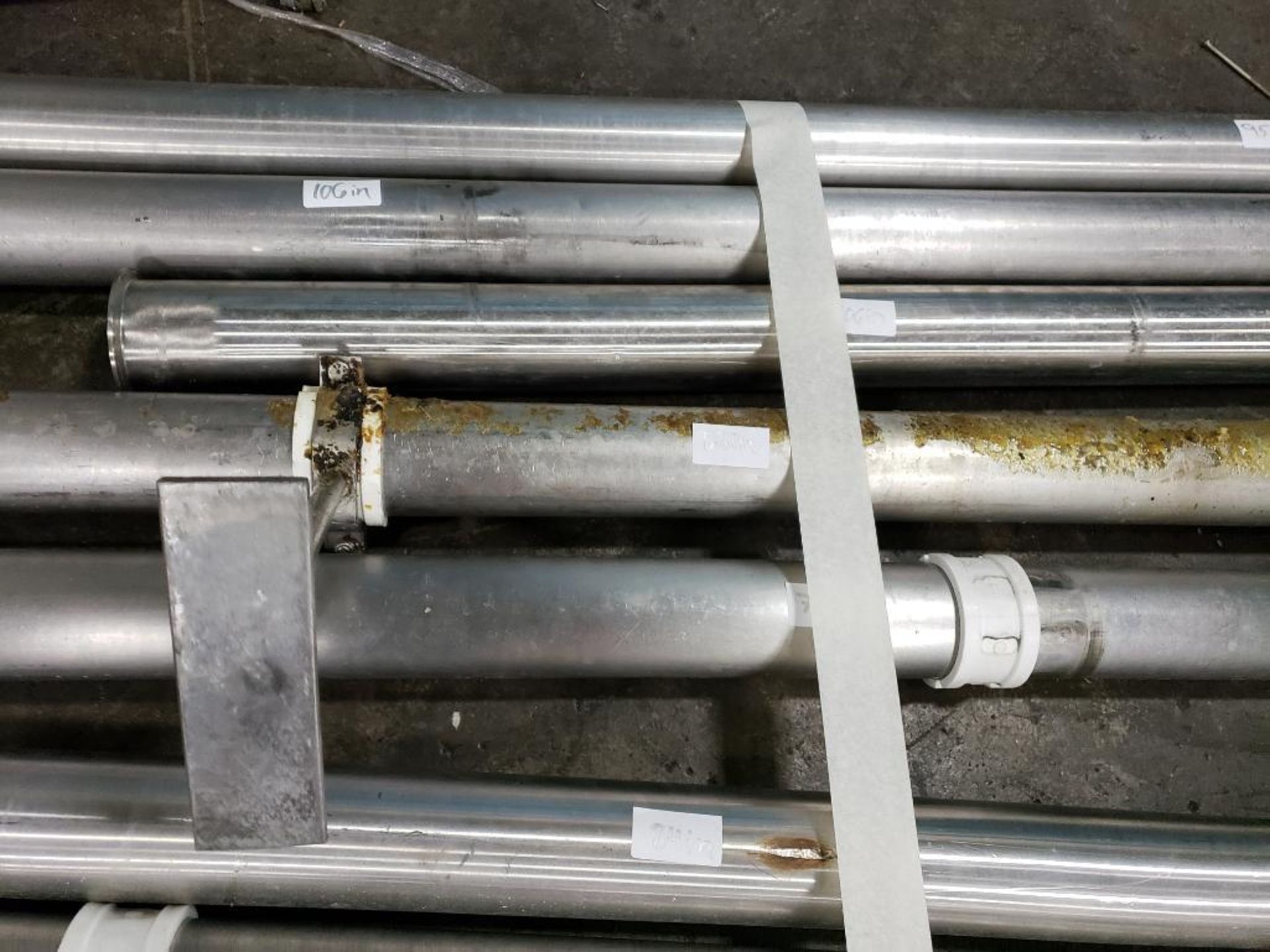 3 inch - Approx 124 total feet of 3in stainless food grade pipe in assorted lengths. - Image 12 of 16