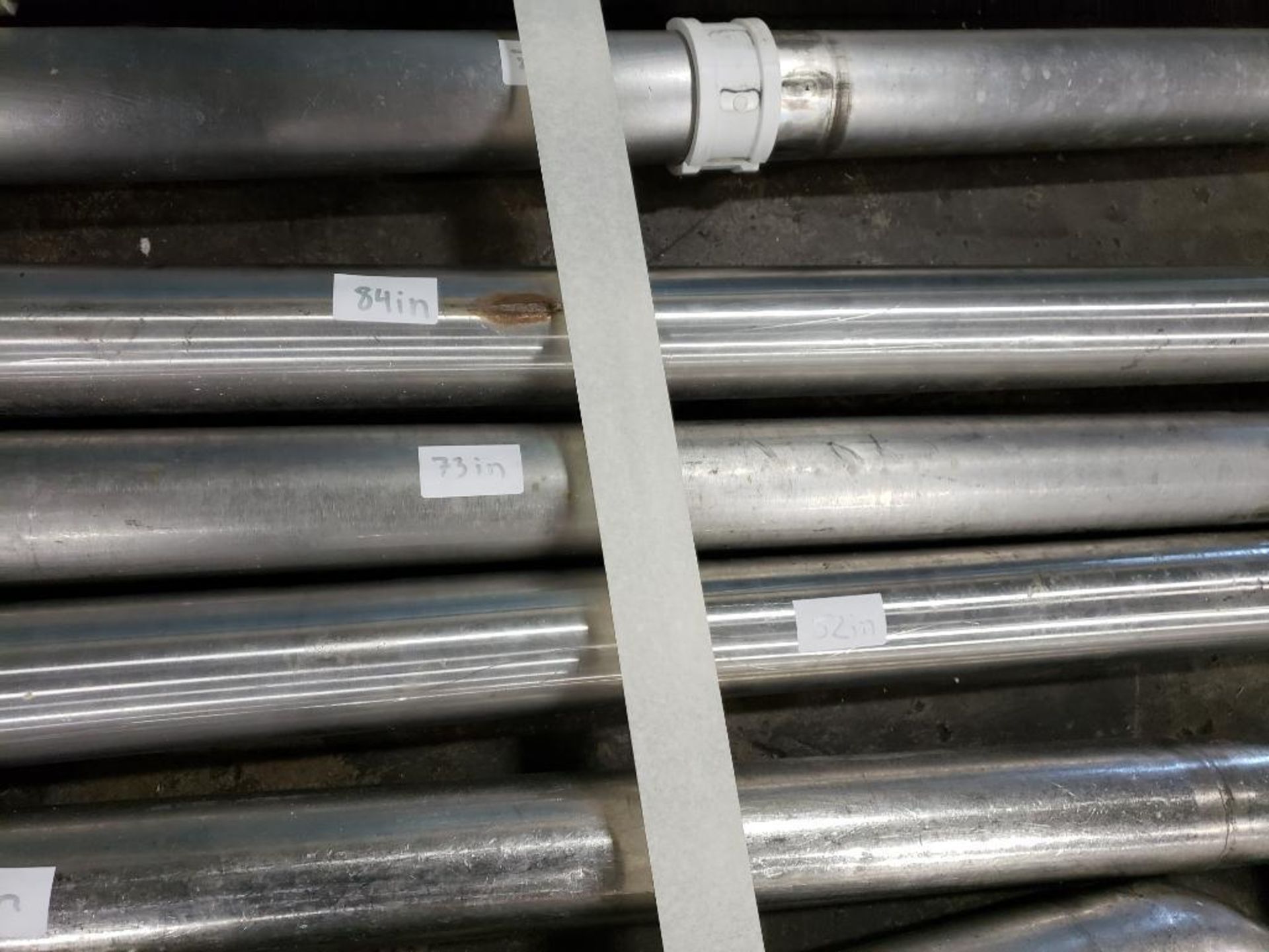 3 inch - Approx 124 total feet of 3in stainless food grade pipe in assorted lengths. - Image 11 of 16
