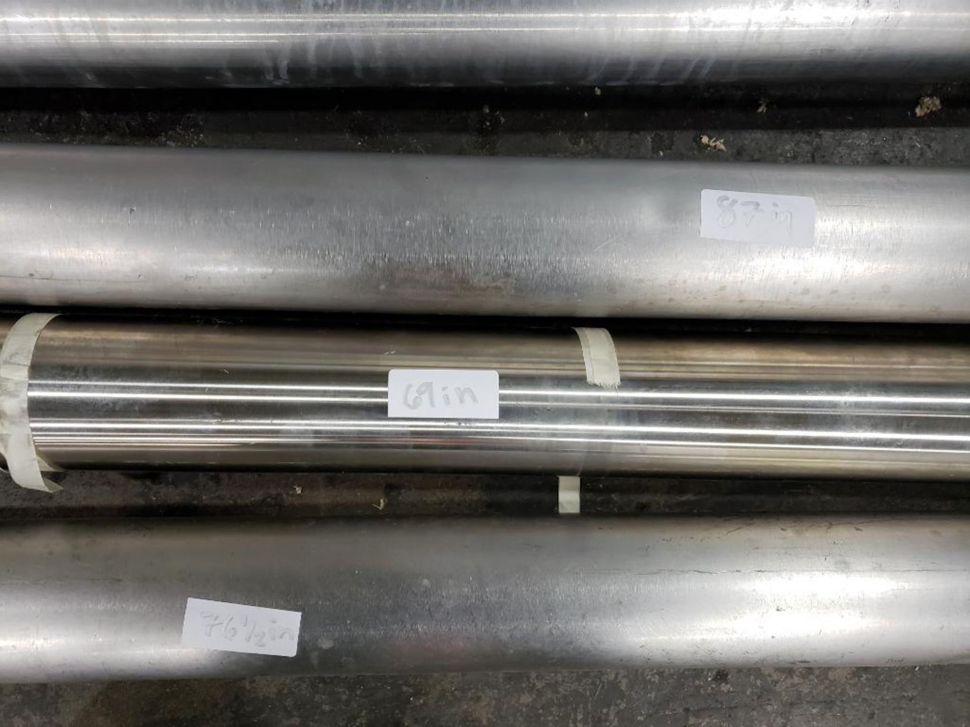 3 inch - Approx 124 total feet of 3in stainless food grade pipe in assorted lengths. - Image 6 of 16