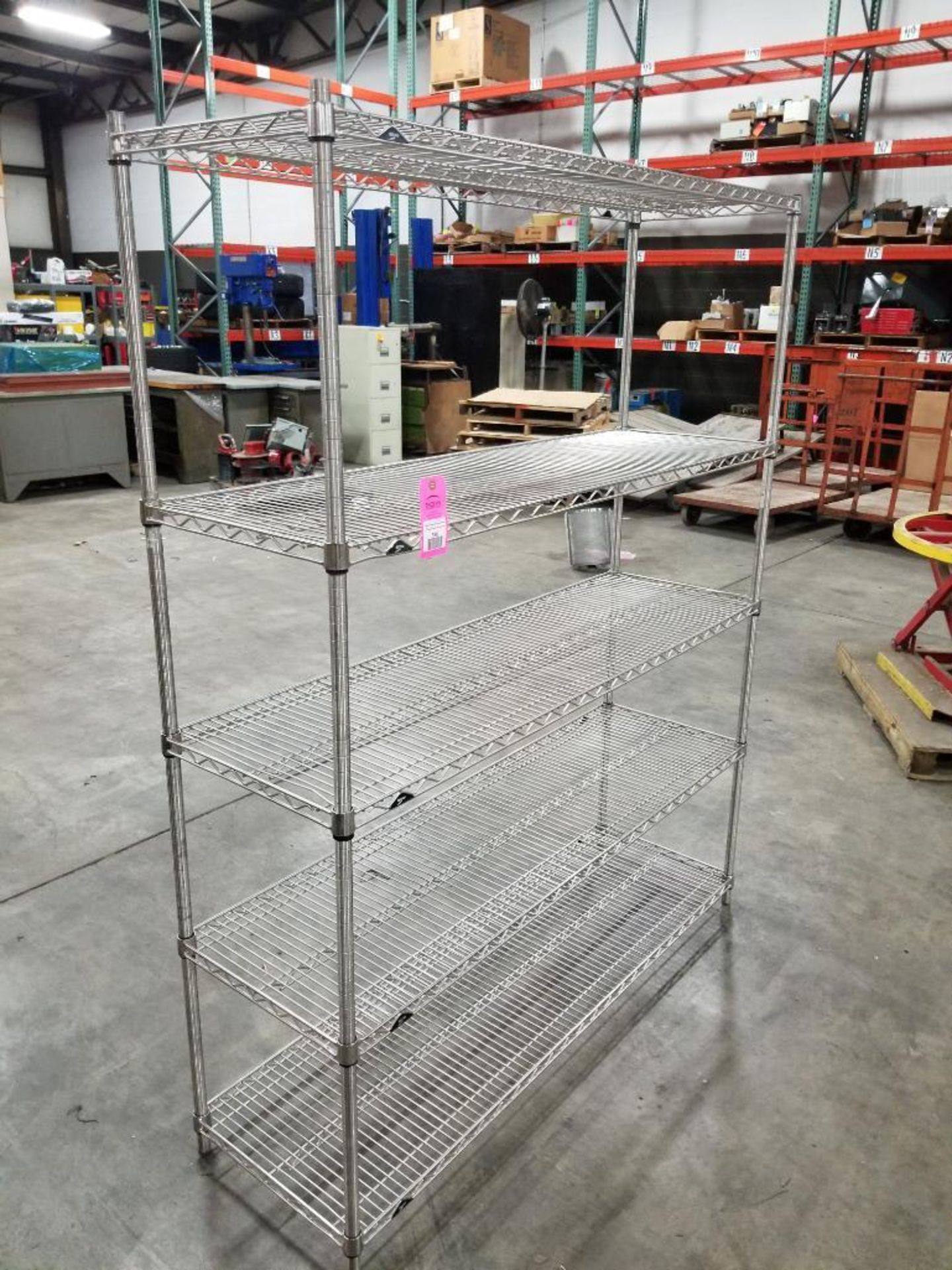 5-Shelf metro shelf. 60"W x 18"D x 75"H. - Image 6 of 10