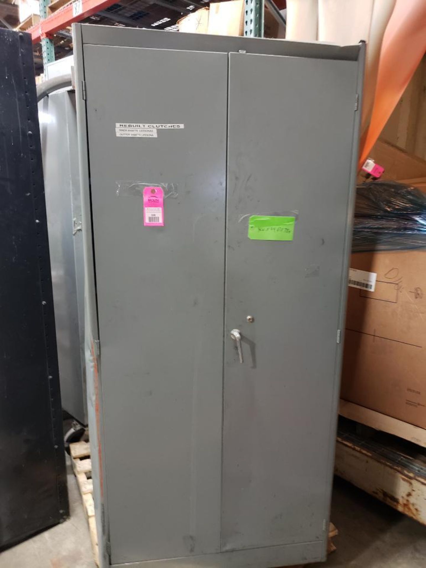 36x24x78 WxDxH metal, shop storage cabinet.
