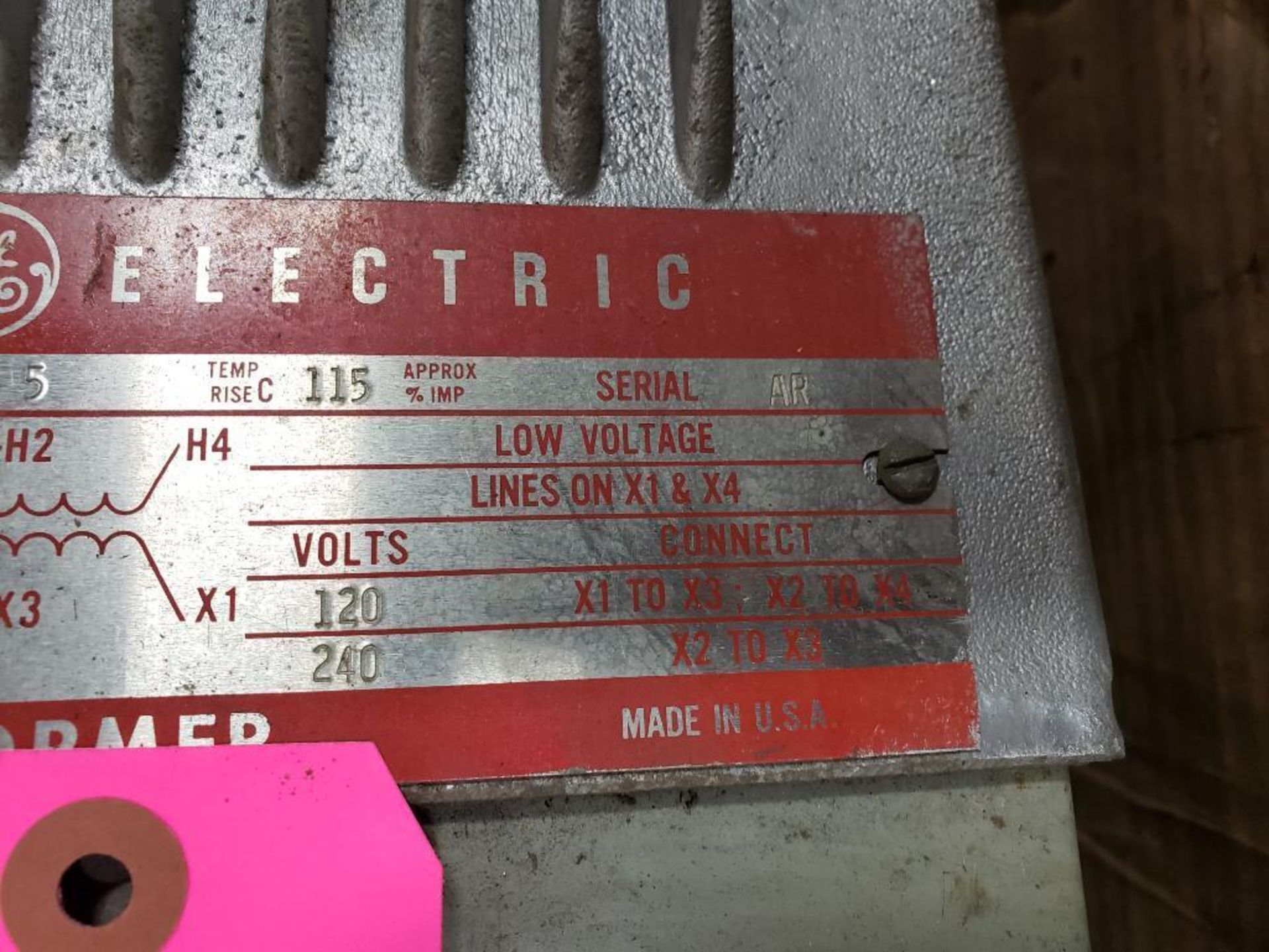 GE General Electric 9T21B1004-G2 transformer. 5kVA. - Image 8 of 12