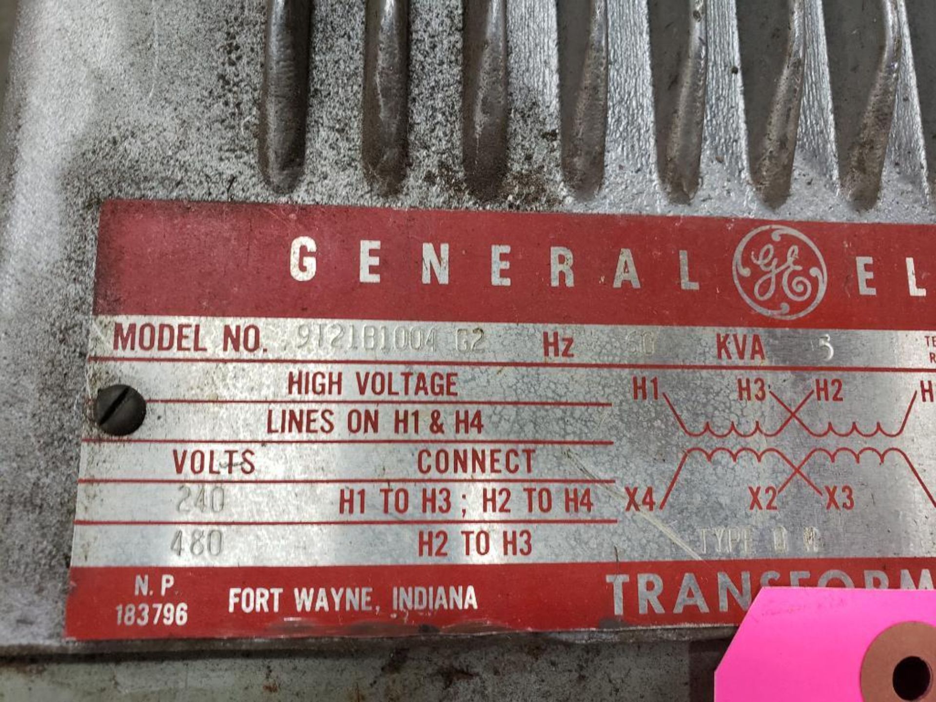 GE General Electric 9T21B1004-G2 transformer. 5kVA. - Image 5 of 12