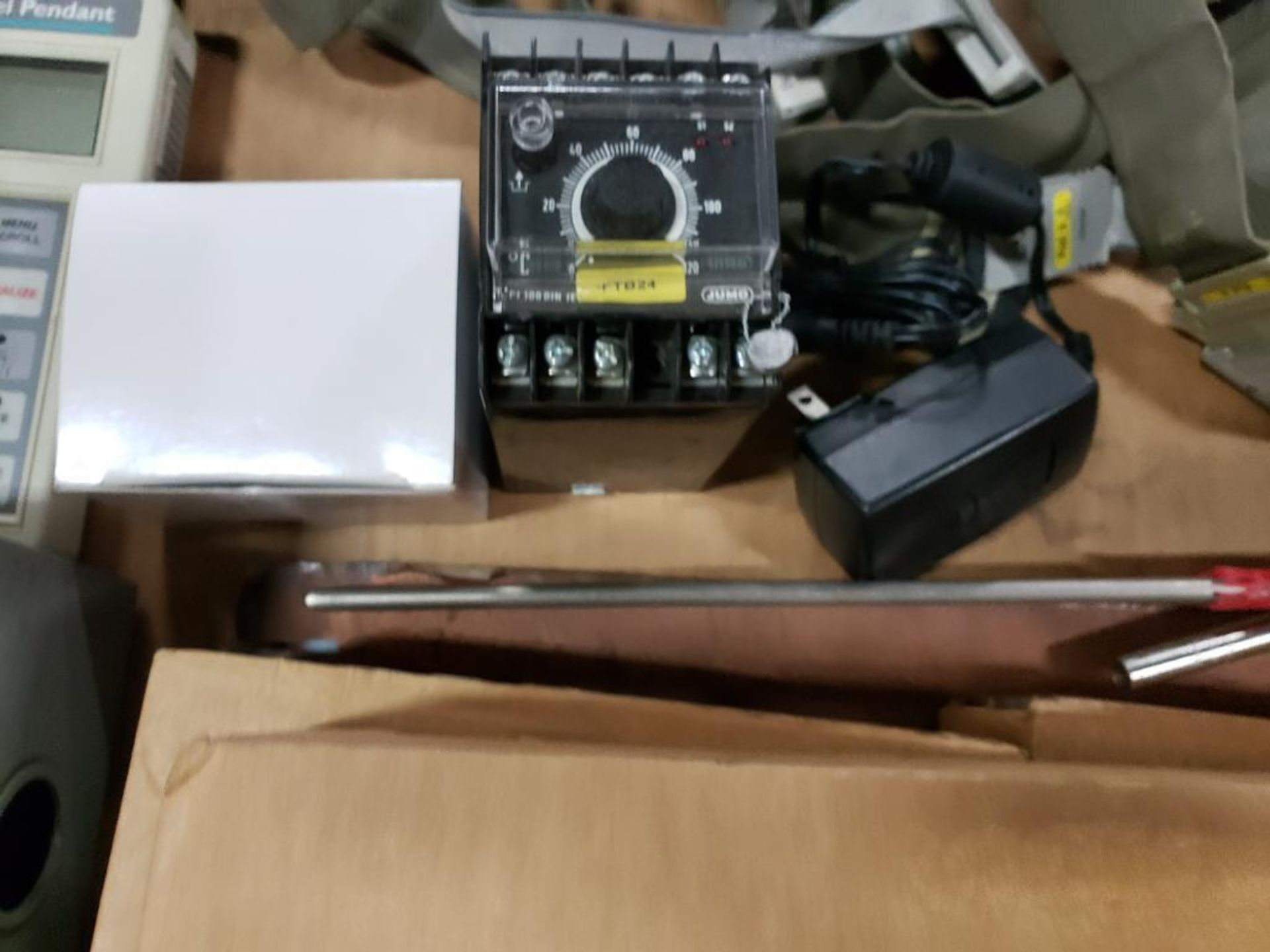 Pallet of assorted electrical sensors, transformers, controller. - Image 25 of 28