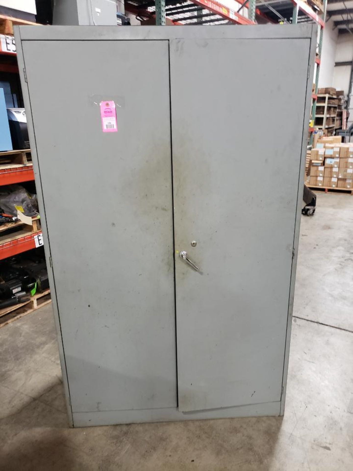 48x24x78 WxDxH metal, shop storage cabinet.