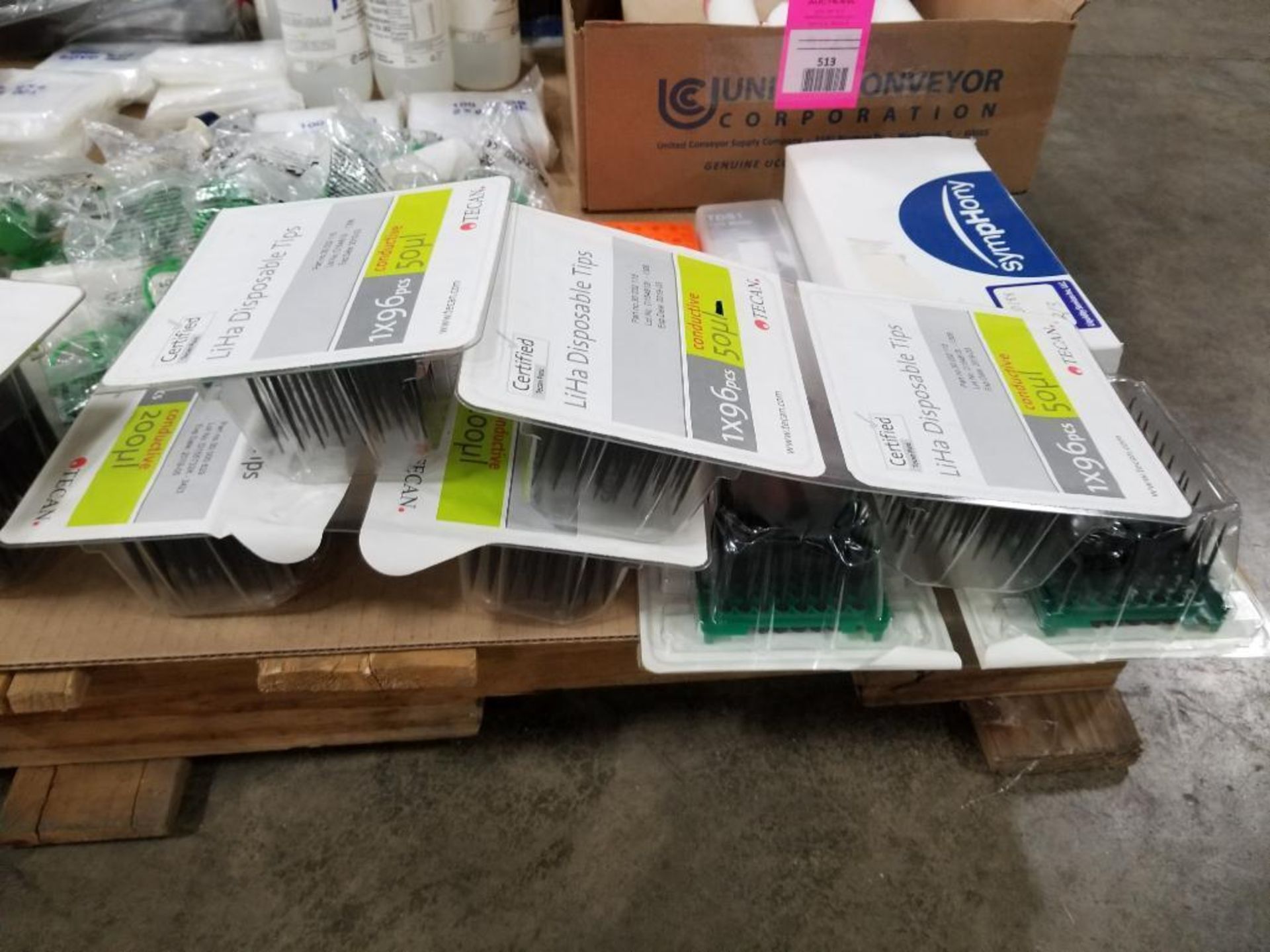 Pallet of assorted lab test equipment consumables. - Image 6 of 38