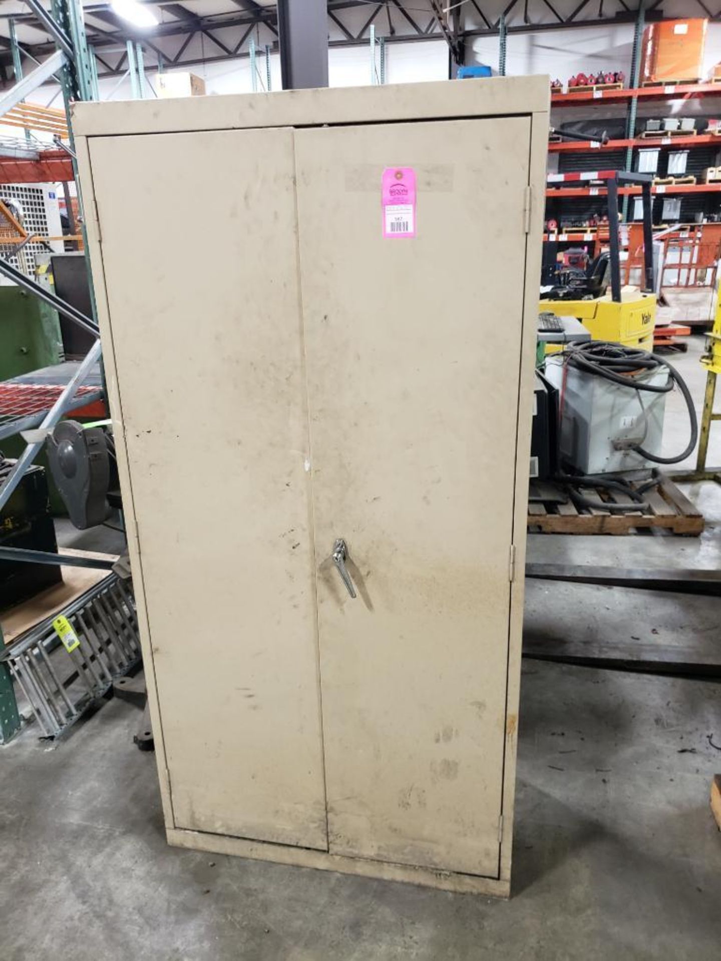 36x19x72 WxDxH metal, shop storage cabinet. - Image 2 of 6