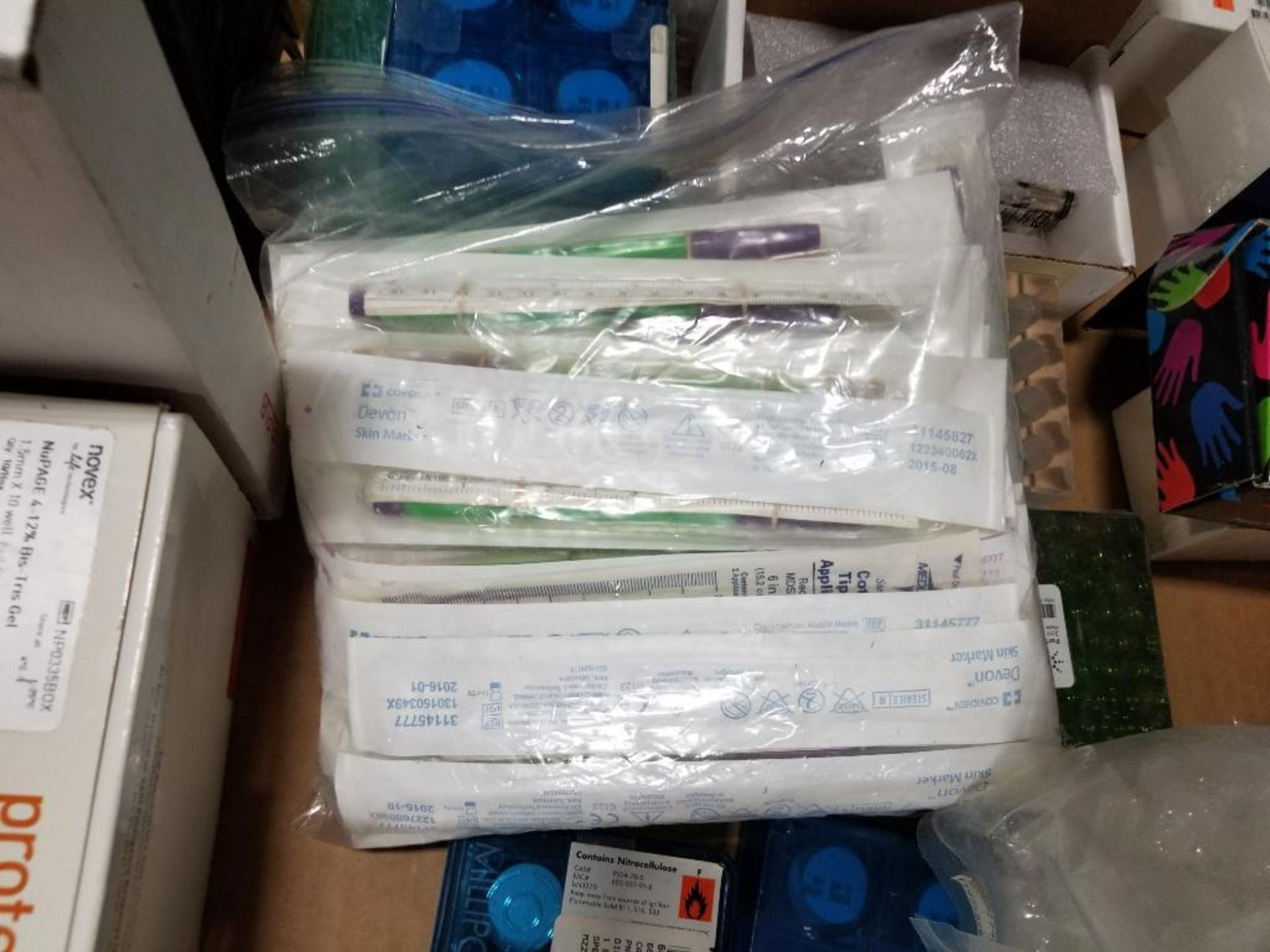 Pallet of assorted lab test equipment consumables. - Image 23 of 40