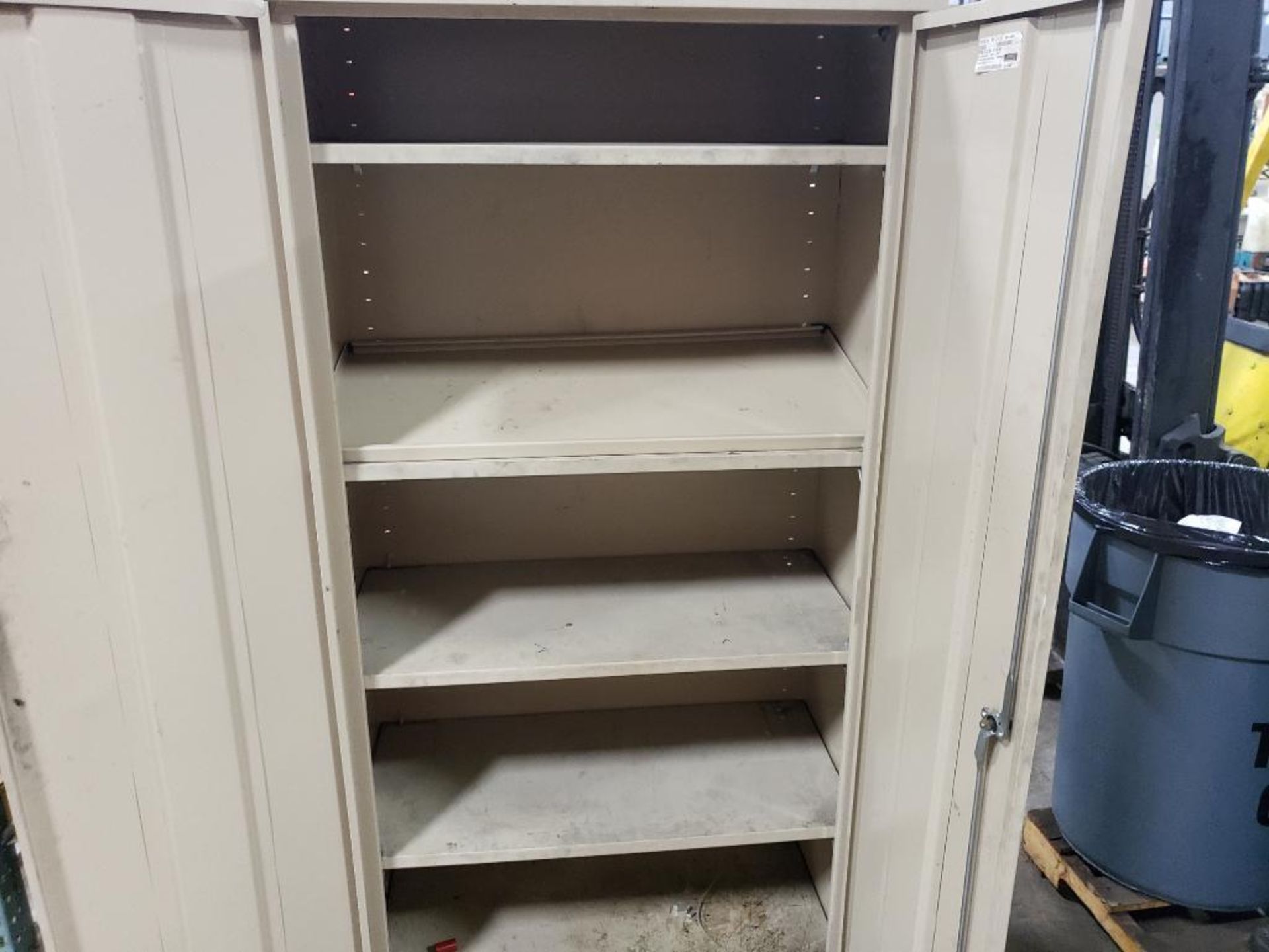 36x19x72 WxDxH metal, shop storage cabinet. - Image 5 of 6