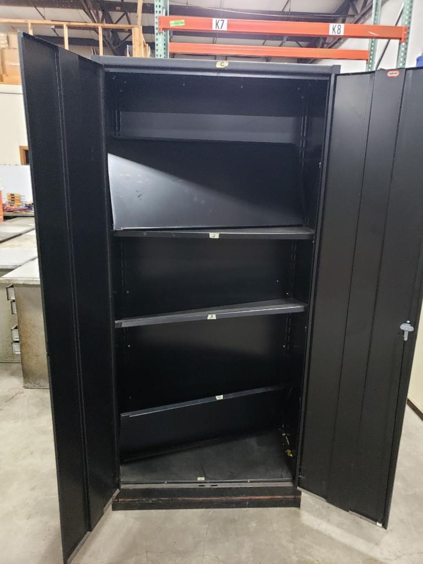 36x18x78 WxDxH metal, shop storage cabinet. - Image 4 of 4