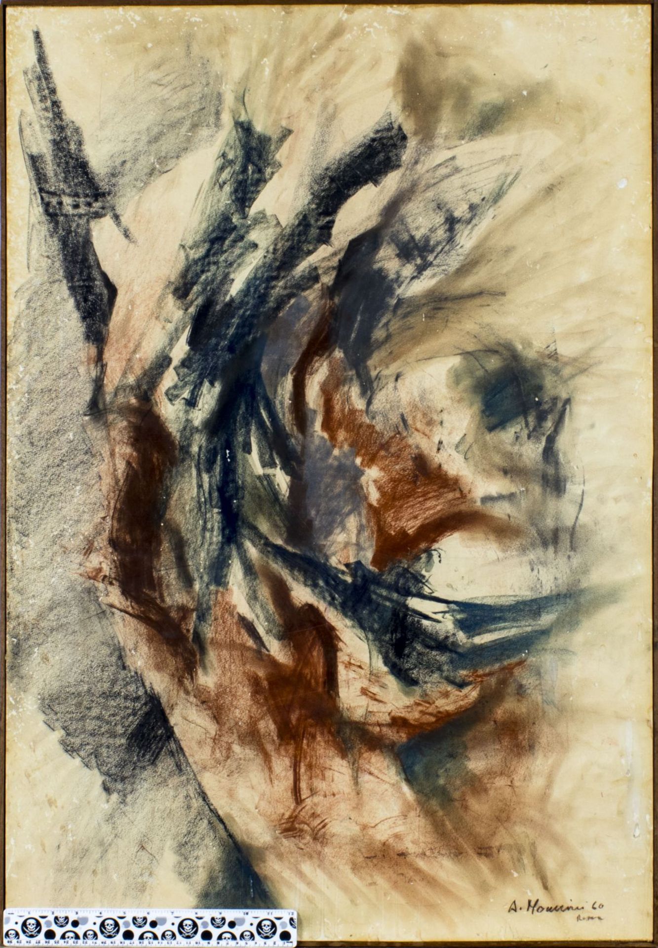 Alvaro Monnini (Italy,1922-1987) pastel painting - Image 2 of 12