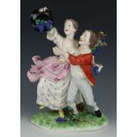 Nymphenburg figurine "Couple with Grapes"