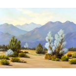 Lela Frank (CA,20C) oil painting