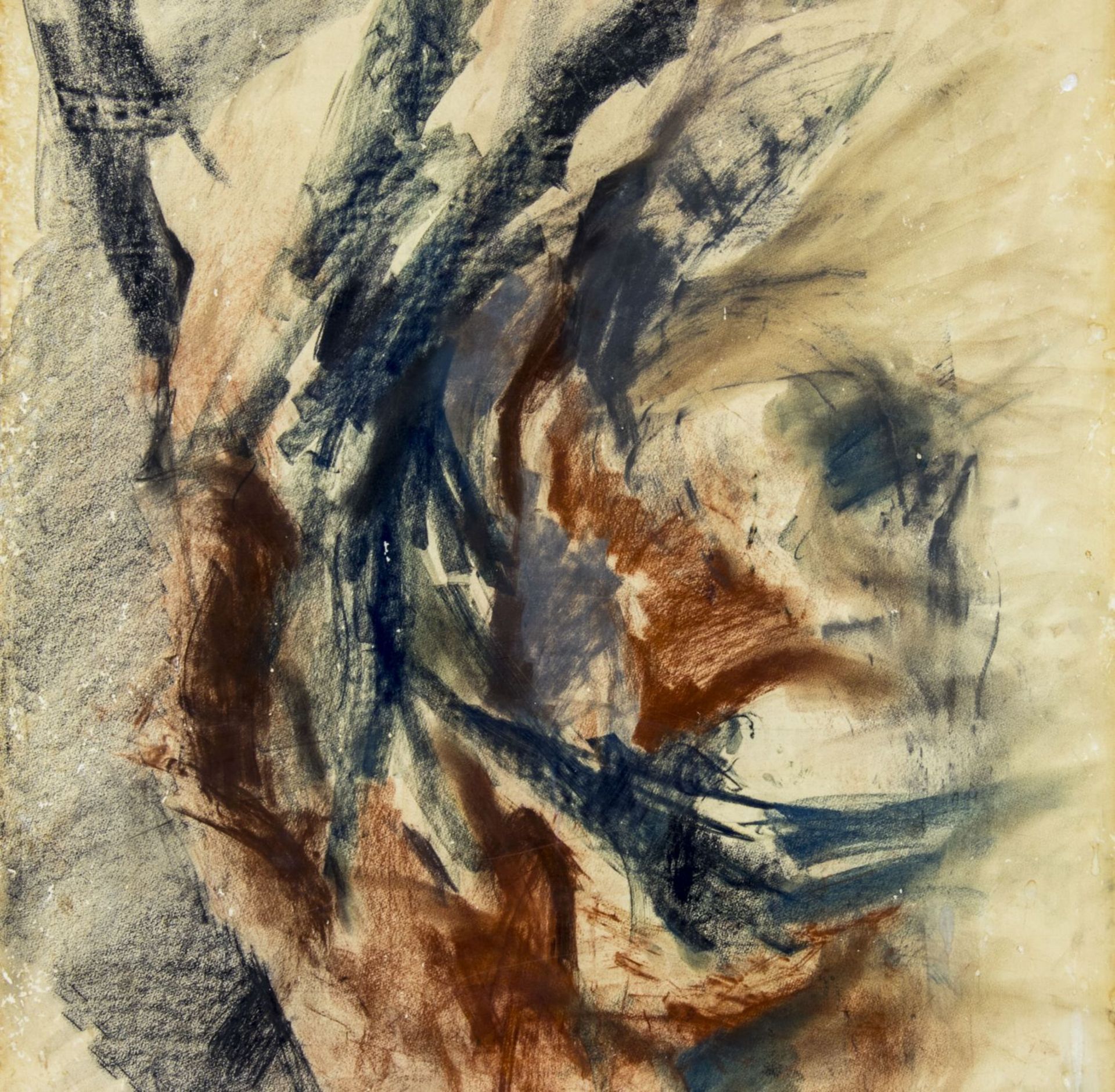 Alvaro Monnini (Italy,1922-1987) pastel painting - Image 5 of 12