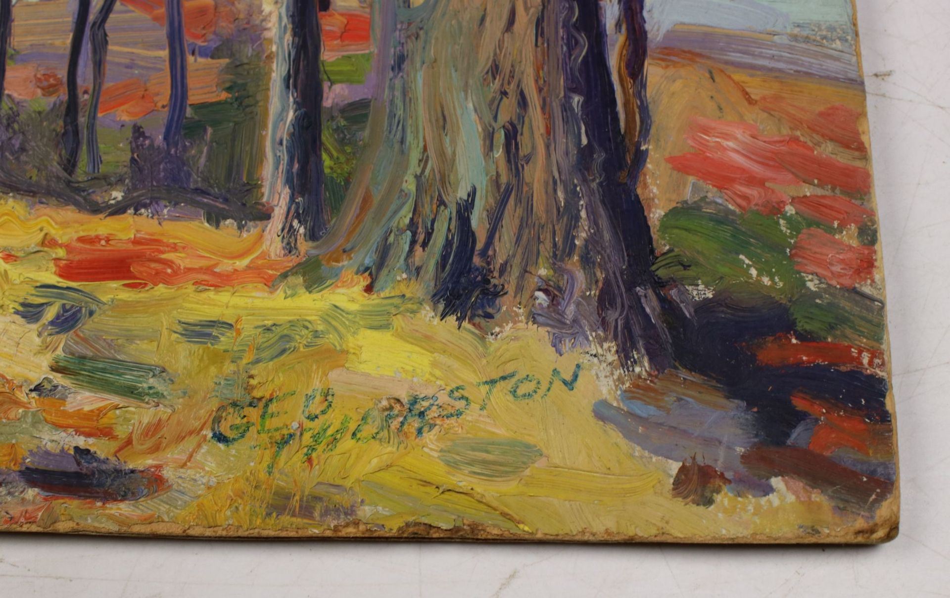 George Thurston (NY,1885-1964) oil painting 2-sided - Image 14 of 18