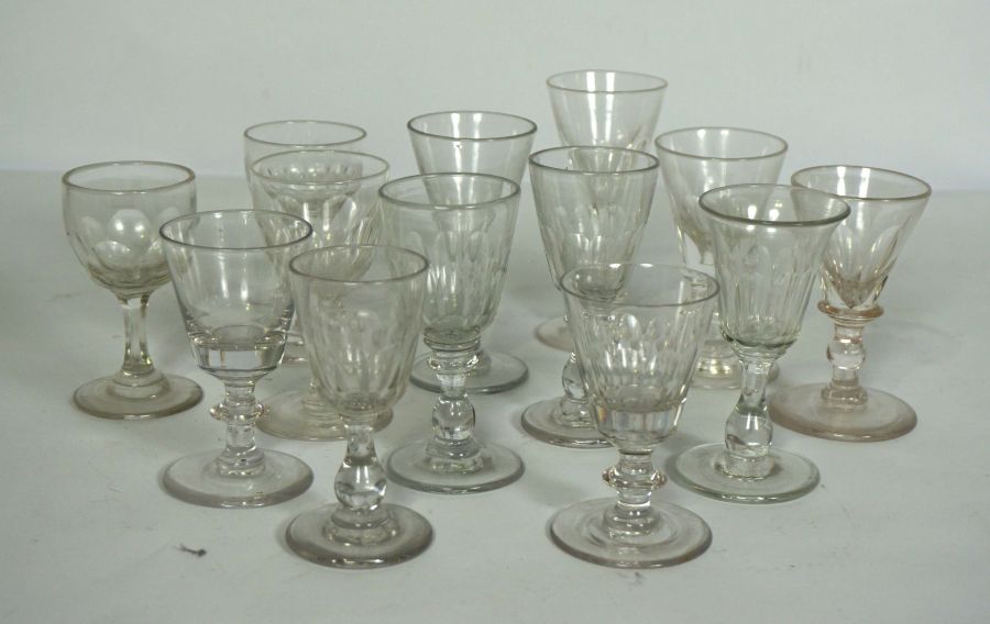 An assortment of table glassware, including a crystal glass covered table lamp, a candlestick, - Image 8 of 8