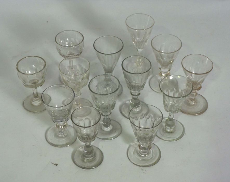 An assortment of table glassware, including a crystal glass covered table lamp, a candlestick, - Image 7 of 8