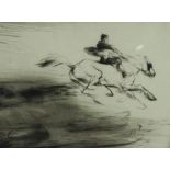 Edmund Blampied, RE (British) 1886-1966,  Galloping,  drypoint, circa 1923-24, (John Appleby 165),