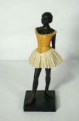 After Edgar Degas, “The Little Dancer”, modern reproduction, resin. 42cm high