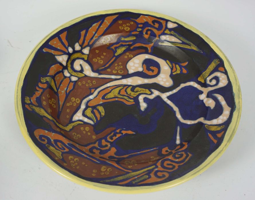 A quantity of decorative studio ceramics, including a Staffordshire figure of a fish seller, a - Image 4 of 5