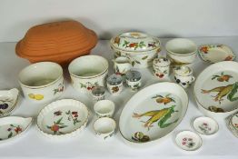 A group of Royal Worcester ‘flameproof’ porcelain ware, including a covered tureen, and two dishes