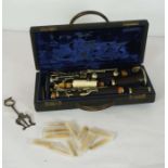 A Penzel-Mueller ‘Empire’ model Clarinet, New York, USA, cased, model stamped H-778-B, with assorted
