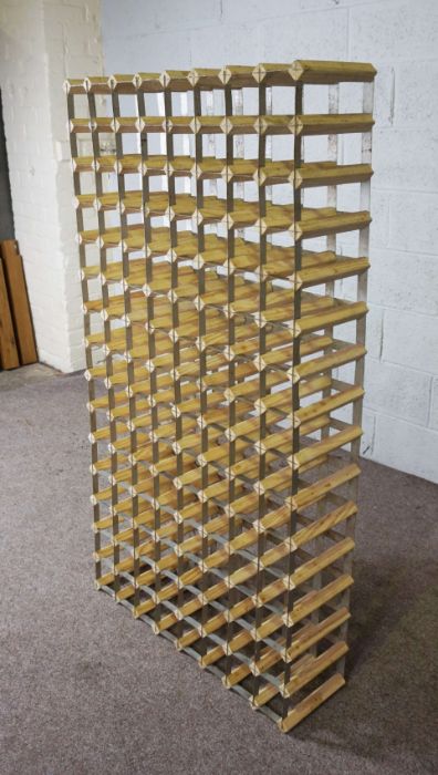 A large wine rack, modern. 152cm high, 81cm wide - Image 2 of 2