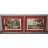 Thirteen assorted prints, including Pheasant and Partridge shooting, after French originals, and