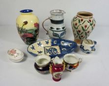 Assorted ceramics, including decorative vases, tea wares and a pottery jug (a lot)