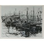C.P. Knox, British, Eyemouth, ink on cartridge paper, signed and dated LR: C P Knox ‘76, 24cm x