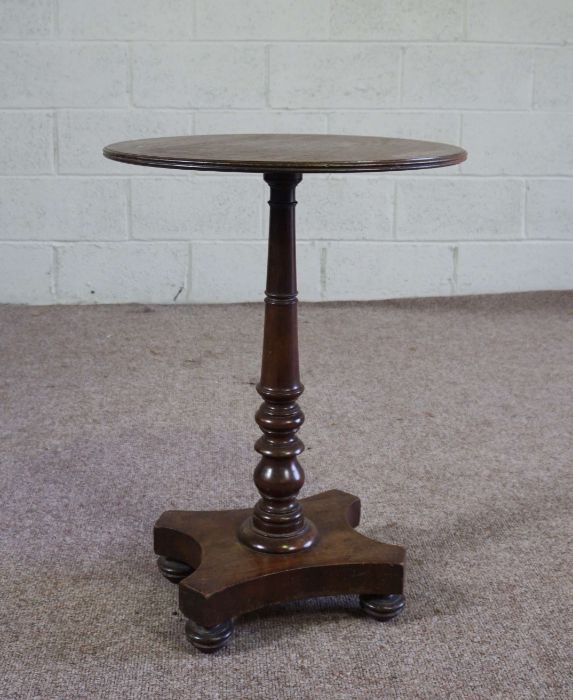 A small mahogany Georgian style wine table, 73cm high, 53cm diameter; together with a Flemish - Image 5 of 7