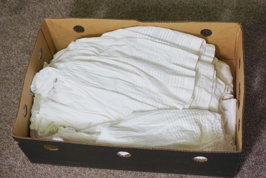 A child’s cot, mid 20th century, with slatted and folding sides, including a small mattress (used as - Image 3 of 4