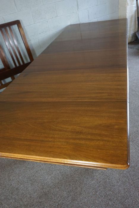 A mahogany extending dining / billiard table (slates removed) - Image 3 of 4