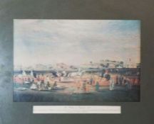 A group of far eastern pictures, including The Padang in Singapore, a modern Chinese painting of a