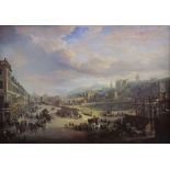 After Robert Andrew Riddell, A View of Edinburgh, aquatint; together with Peter Michael, Royal