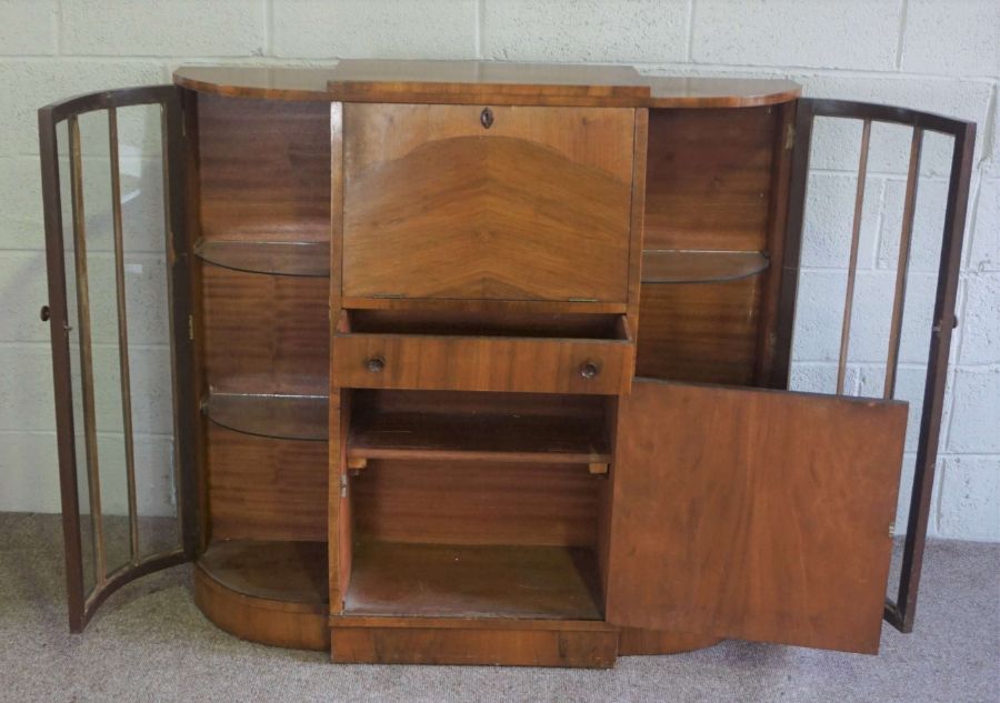 A modern television cabinet stand, with a two tier coffee table and a 1940's side cabinet (3) - Image 3 of 13
