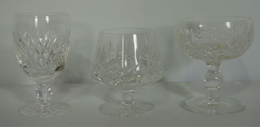 A large collection of table glasses, including wine goblets, tumblers, brandy glasses (a lot) - Image 2 of 5