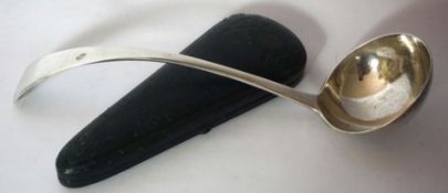 A Victorian silver Old English pattern soup ladle, hallmarked London 1897, uncrested, approx 70g;