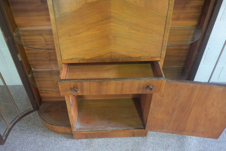 A modern television cabinet stand, with a two tier coffee table and a 1940's side cabinet (3) - Image 4 of 13