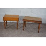 Two commode stools, 19th century (both liners missing)